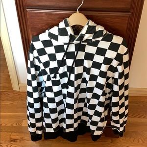 Checker Print Sweatshirt